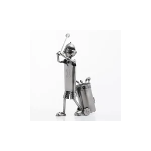 Authentic Original licence Planete Discount Porte-bouteille Golfeur Métallique 9