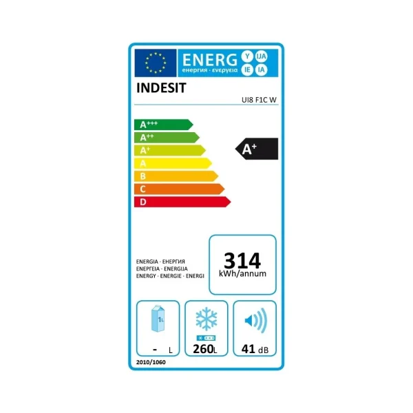 INDESIT Congélateur Vertical UI8 F1C W vente chaude 4