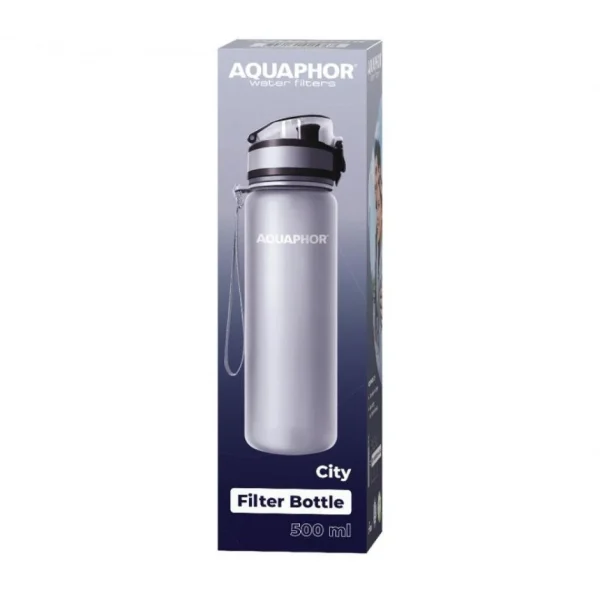 site en ligne Inconnu Aquaphor City Gris Bouteille à Filtre, 500 Ml 1