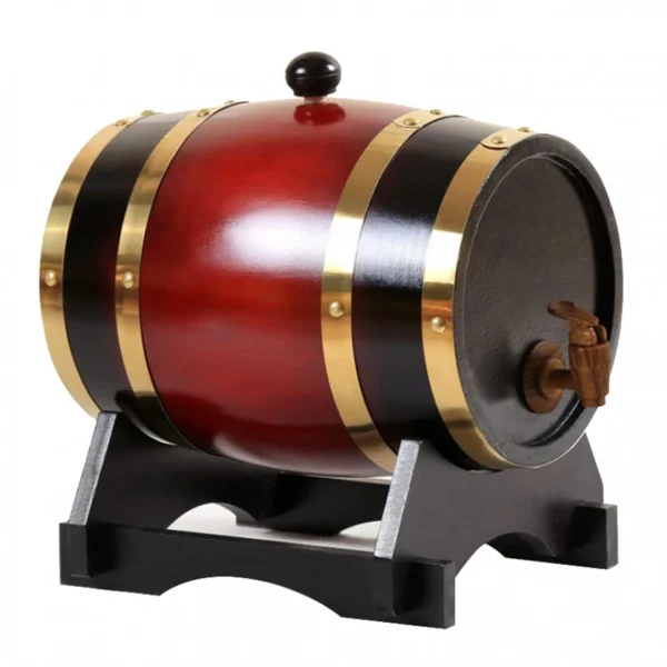 à prix réduits Marque Generique Baril De Vin En Chêne 3L / 1,5L Avec Base Pour Vin Whisky 3L Vin Roug… 4