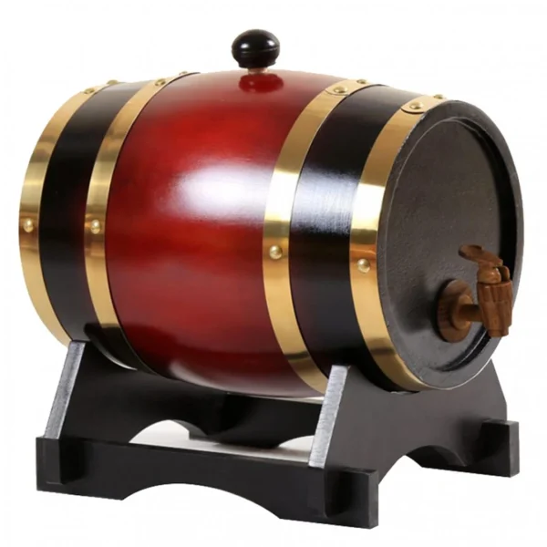 à prix réduits Marque Generique Baril De Vin En Chêne 3L / 1,5L Avec Base Pour Vin Whisky 3L Vin Roug… 5