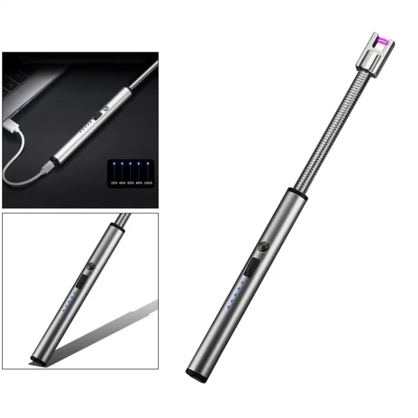 Marque Generique BBQ Bougie Briquet Électrique Rechargeable USB Long Briquet Flexible … Top ventes 5