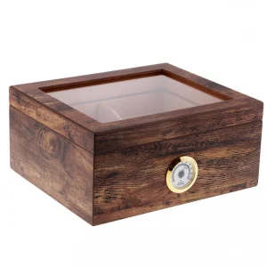 prix abordable Marque Generique Boîte à Cigares En Bois Massif Cave à Cigare Grande Capacité Cas D… 15