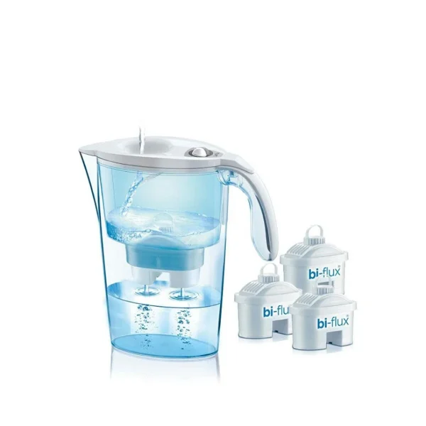 Top ventes Carafe Filtrante LAICA Bi-Flux J9047WS Pack Filtres X 3 Transparent Po… 1