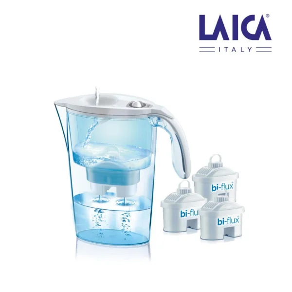 Top ventes Carafe Filtrante LAICA Bi-Flux J9047WS Pack Filtres X 3 Transparent Po… 3