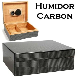 Marque Generique Cave A Cigare Edition Limitée Carbone Humidor excellent qulity 7