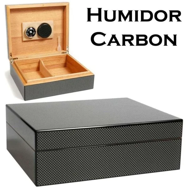 Marque Generique Cave A Cigare Edition Limitée Carbone Humidor excellent qulity 3