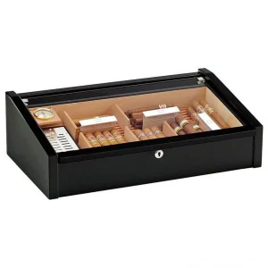 De super promotions disponibles Cave à Cigare Luxe Adorini VEGA NOIRE Bois De Cèdre – 100 Cigares – … 7