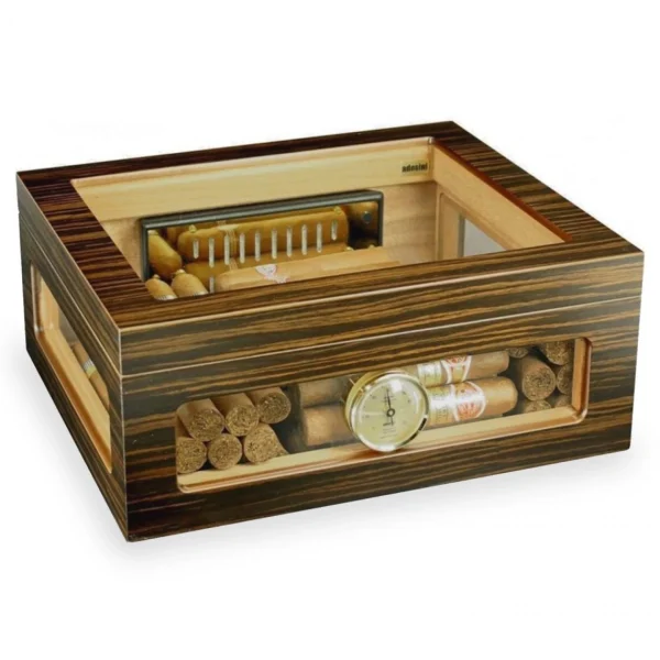 Various Cave à Cigare Vitrée Adorini Trévisio Vintage – Hygromètre – Humi… Acheter Maintenant 1