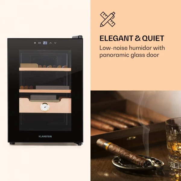 magasins pour Klarstein Cave à Cigares – El Presidente 37 – 37 L – 2 Clayettes – 1 Compartim… 4