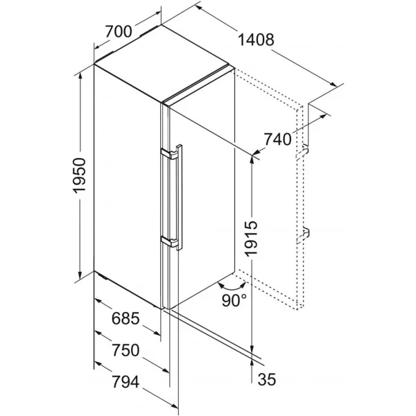 Congélateur Armoire Liebherr GNW2070 8 site pas cher 4