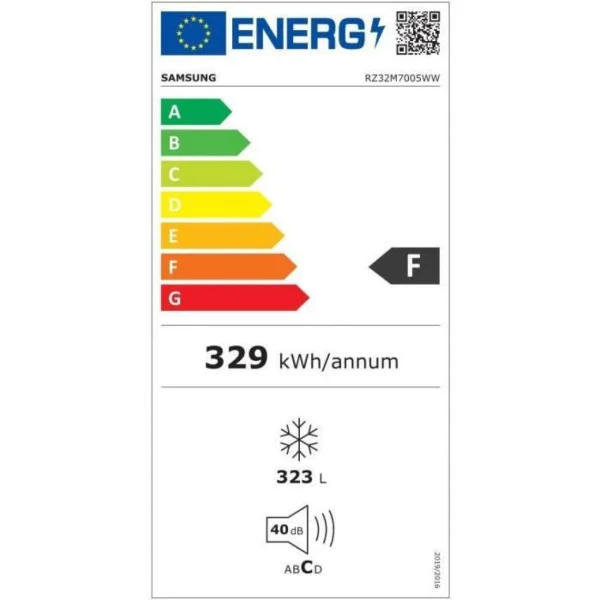 SAMSUNG RZ32M7005WW Congélateur 1 Porte – 315L – Froid Ventilé – 59,… grande promotion 4