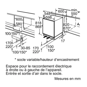 Congélateur Intégrable à Pantographe 106l – Gu15dadf0 – SIEMENS qualité supérieure 6