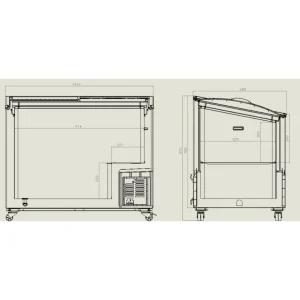 dernières Congélateur Bahut Couvercle En Verre – 300 Litres – Combisteel – R600… 6