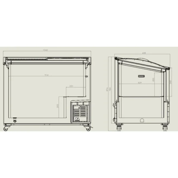 dernières Congélateur Bahut Couvercle En Verre – 300 Litres – Combisteel – R600… 3