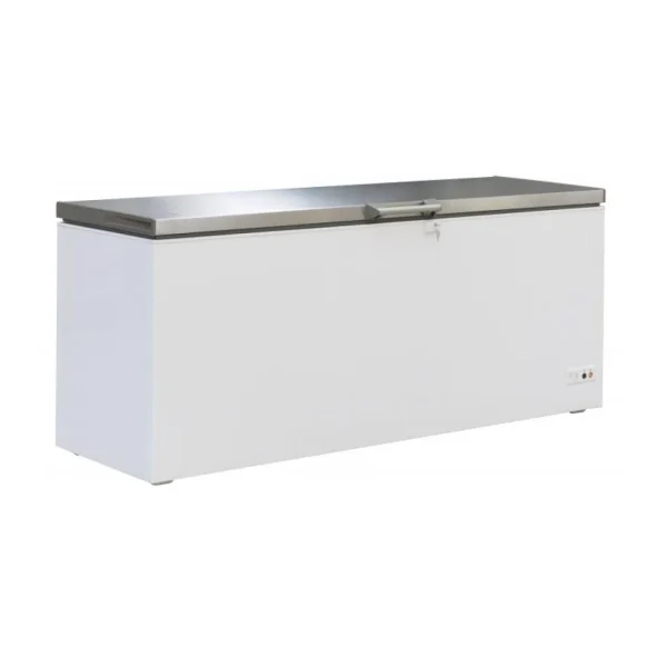 magasin pas cher Congélateur Bahut Couvercle Inox – Combisteel – R600a – Acier Inoxyda… 1