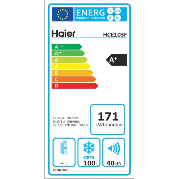 achat pas cher Congélateur Coffre 57cm 100l – Hce103f – HAIER 5