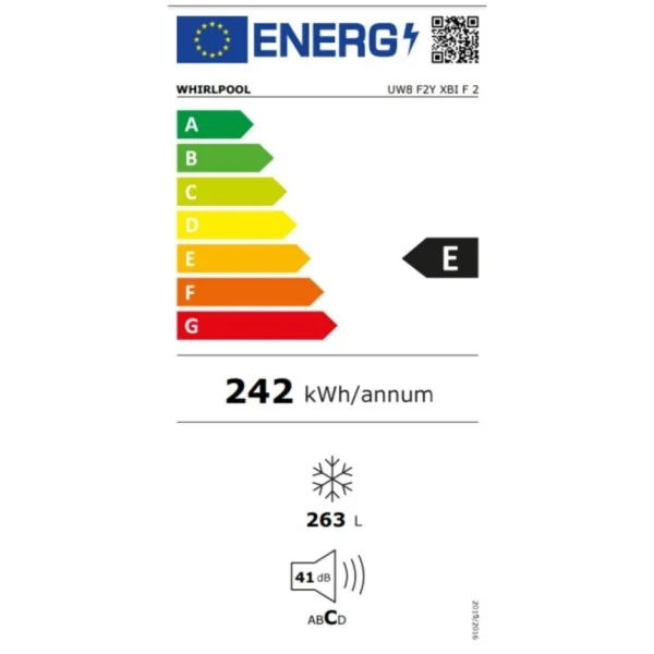 mode pas cher Congélateur Whirlpool Corporation UW8F2YXBIF2 (187,5 X 59,5 X 63 Cm) 3