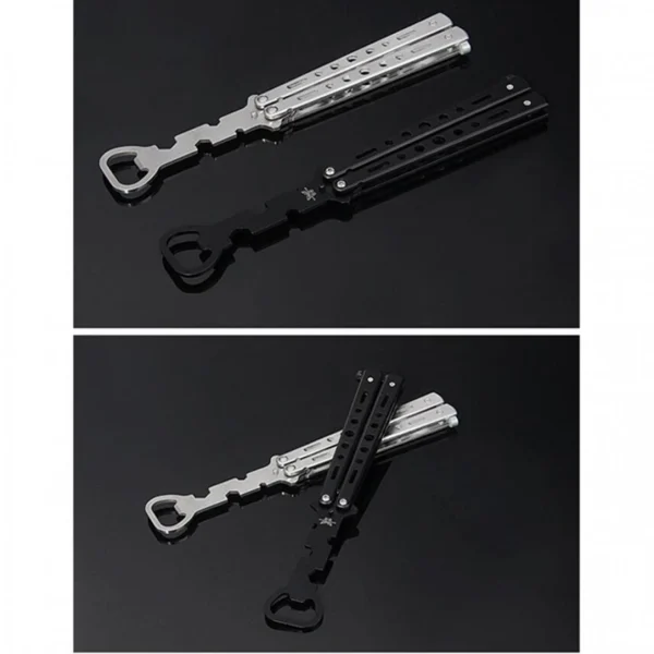 Marque Generique Couteau Papillon Multitool Ouvre-bouteille Papillon Barman Fournitures… soldes luxe 6