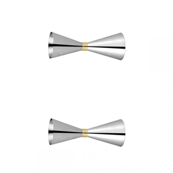 luxe soldes Marque Generique Jigger De Barre à Cocktail Double En Acier Inoxydable, 2 Pièces 30 E… 1