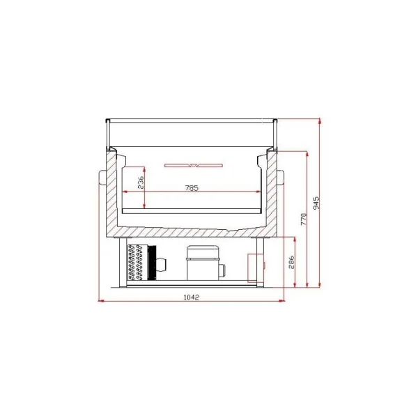 grande promotion Combisteel Îlot De Refroidissement Et Congélation Commutable – 260 LTR – Combis… 3