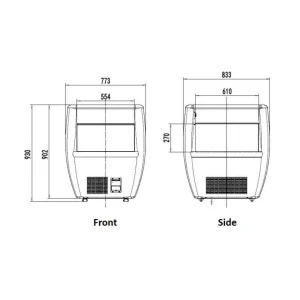 Îlot De Refroidissement Ventilé – 190 LTR – Combisteel – R290 – Acie… Couleurs variées 6