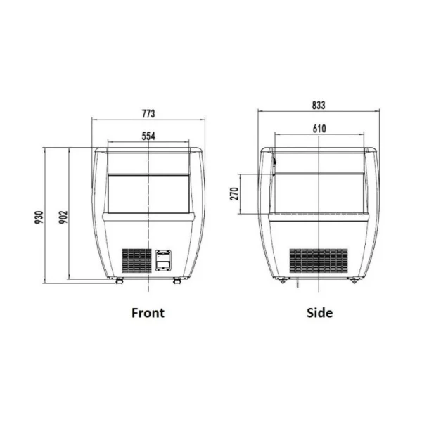 Îlot De Refroidissement Ventilé – 190 LTR – Combisteel – R290 – Acie… Couleurs variées 3
