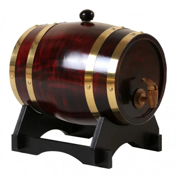 Top ventes Marque Generique Tonneau à Vin En Chêne 3L / 1,5L Avec Base Pour Vin Whisky 1,5L Retr… 3