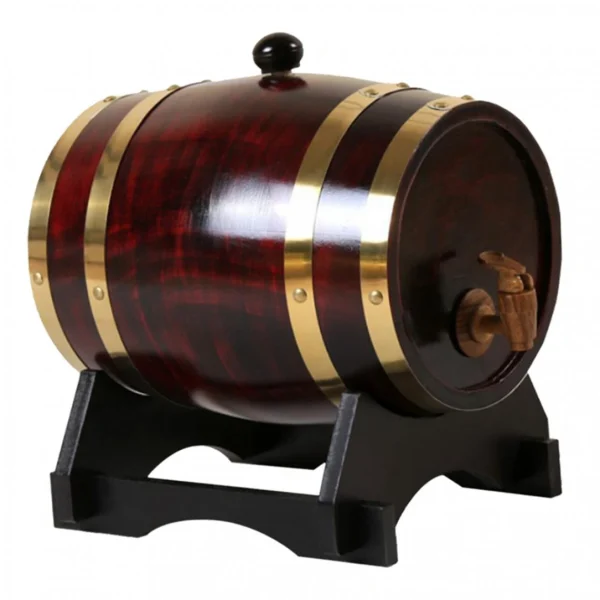 Top ventes Marque Generique Tonneau à Vin En Chêne 3L / 1,5L Avec Base Pour Vin Whisky 1,5L Retr… 4