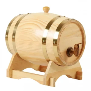 Marque Generique Tonneau à Vin En Chêne 3L / 1,5L Avec Base Pour Vin Whisky Bois 1,5L mode tendance 9