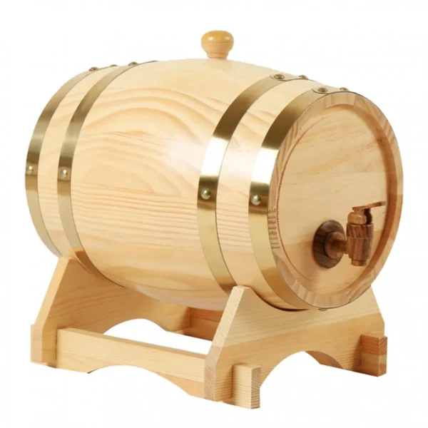 Marque Generique Tonneau à Vin En Chêne 3L / 1,5L Avec Base Pour Vin Whisky Bois 1,5L mode tendance 3