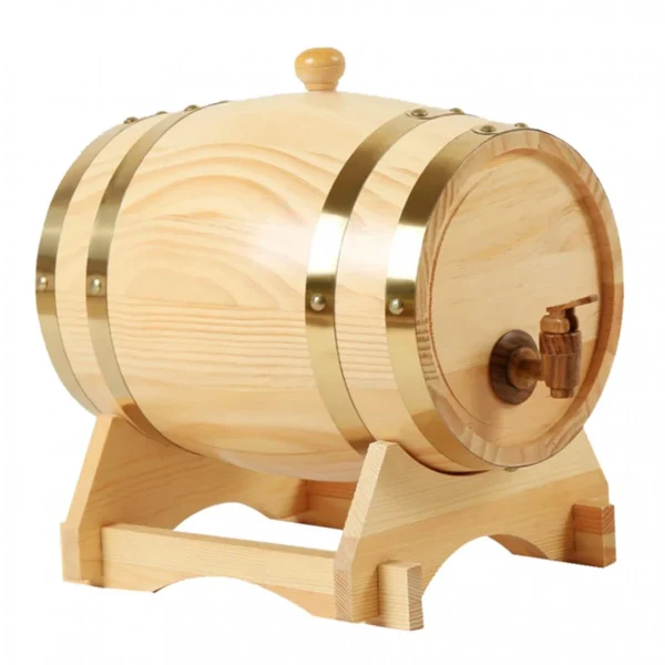 Marque Generique Tonneau à Vin En Chêne 3L / 1,5L Avec Base Pour Vin Whisky Bois 1,5L mode tendance 4