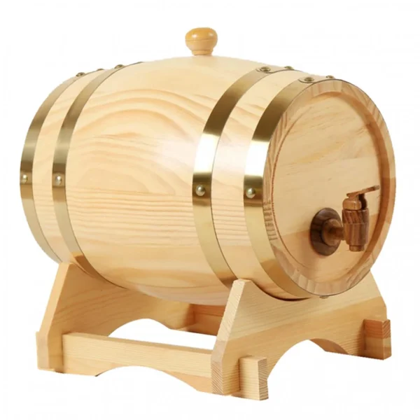 Marque Generique Tonneau à Vin En Chêne 3L / 1,5L Avec Base Pour Vin Whisky Bois 1,5L mode tendance 5