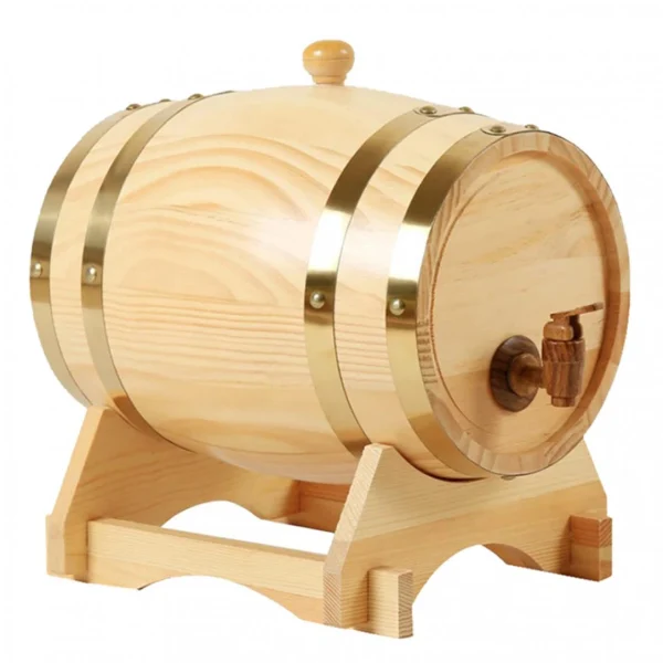 Marque Generique Tonneau à Vin En Chêne 3L / 1,5L Avec Base Pour Vin Whisky Bois 1,5L mode tendance 6