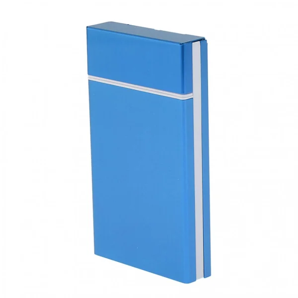 Marque Generique Étui à Cigarettes Automatique Avec Porte-cigarettes 20 Bleu Couleurs variées 3