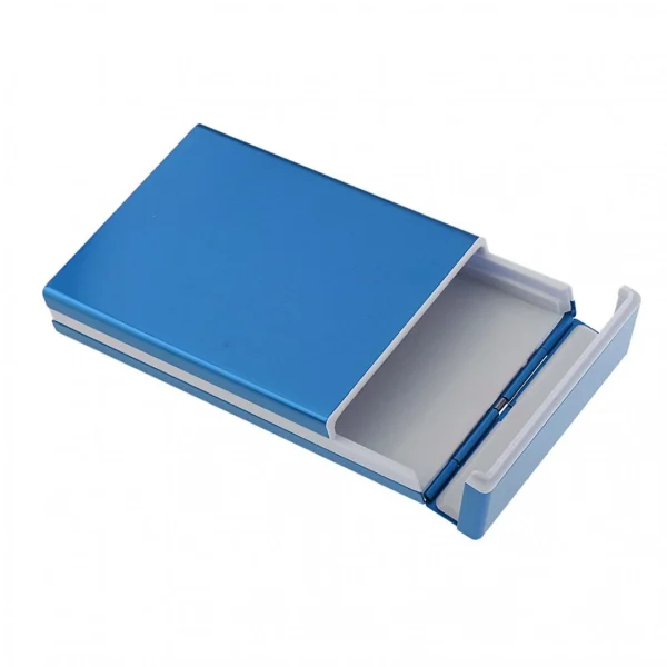 Marque Generique Étui à Cigarettes Automatique Avec Porte-cigarettes 20 Bleu Couleurs variées 4