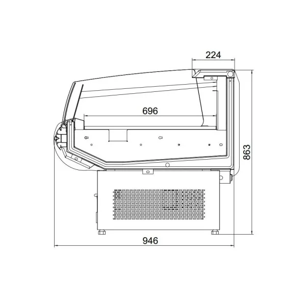 Combisteel Vitrine Réfrigérée Self Service Professionnelle – 1875 Mm – Combist… nouvelle saison 3